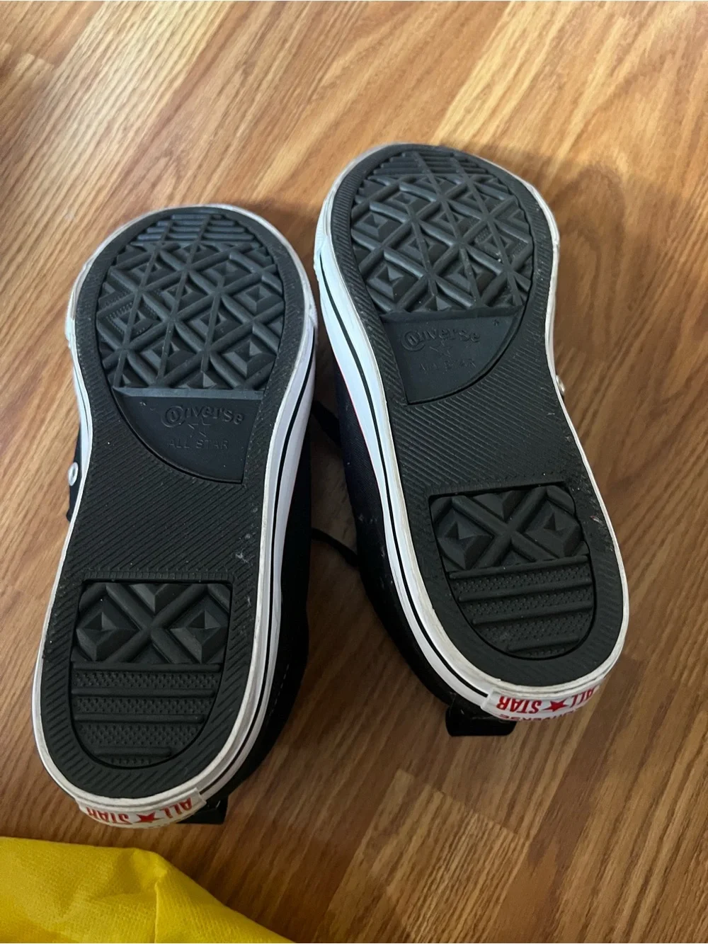 Converse Kids Black and Red High-Top Sneakers